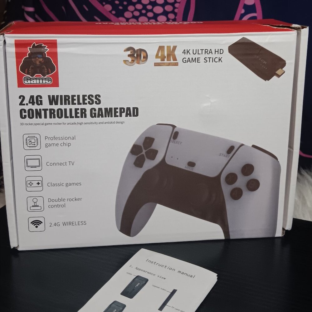 4K ULTRA 2.4G WIRELESS VIDEO GAME CONSOLE WITH 64G WIRELESS